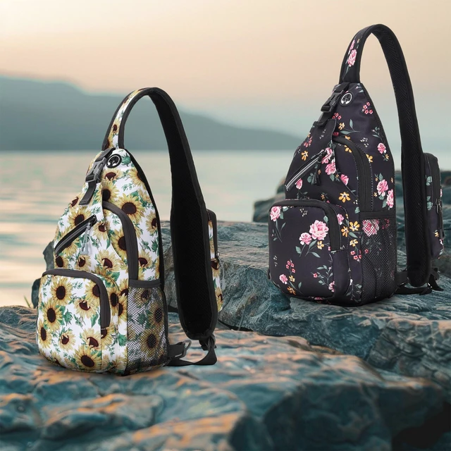 Main image of 2pcs Crossbody bag shoulder bag single shoulder bag floral pattern