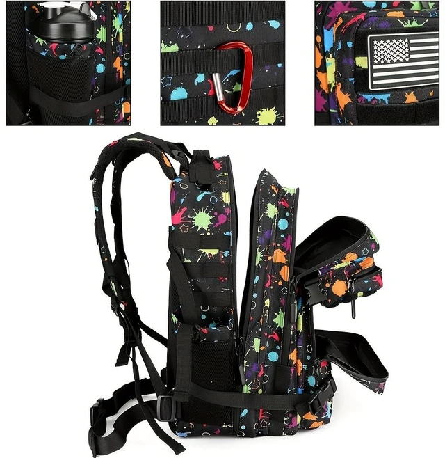 Alt view image 5 of 7 - 45L Hiking backpack, daily use backpack, fitness backpack, cycling backpack