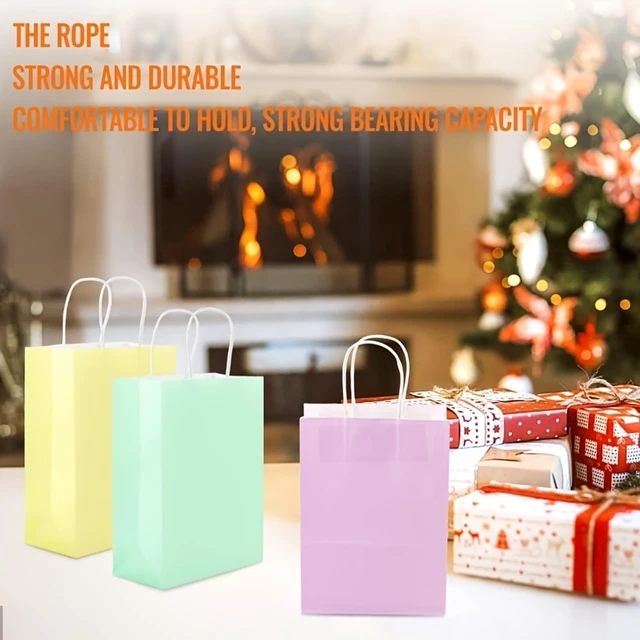 Alt view image 3 of 7 - 15Pcs Macaron Color Paper Gift Bags Pastel Party Favor Candy Treat Bags