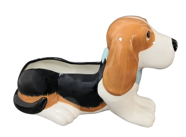 Alt view image 5 of 6 - The Pioneer Woman Charlie the Ranch Dog Stoneware Novelty Planter, 6-Inch Opening