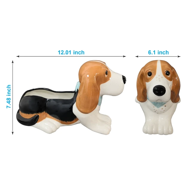 Alt view image 3 of 6 - The Pioneer Woman Charlie the Ranch Dog Stoneware Novelty Planter, 6-Inch Opening