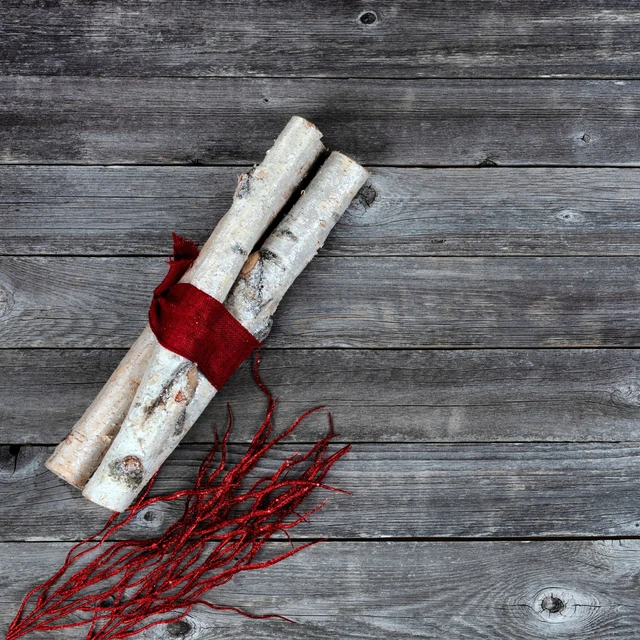 Alt view image 5 of 5 - ProFlora 16" Birch Logs Decorative Pack of 3