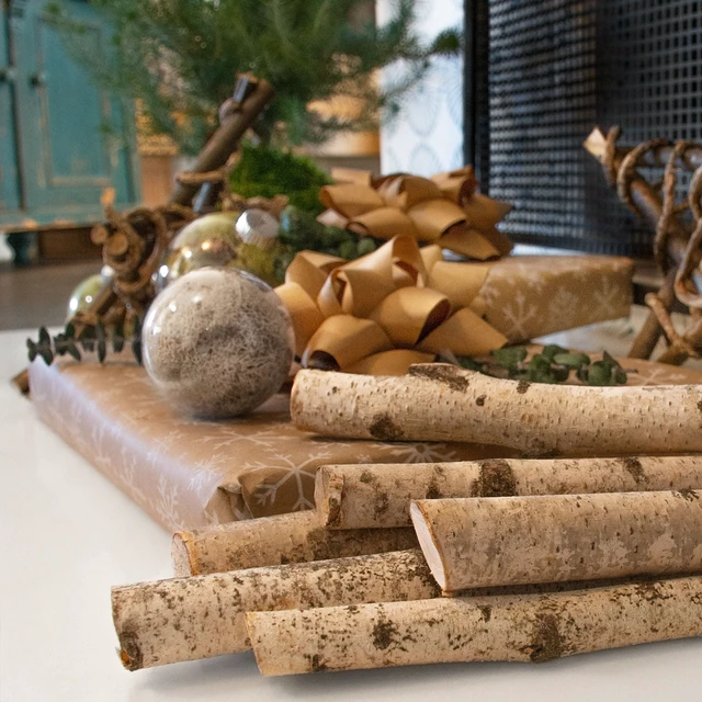 Alt view image 2 of 5 - ProFlora 16" Birch Logs Decorative Pack of 3