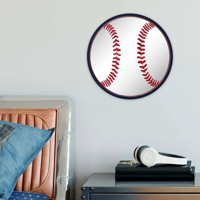 Alt view image 3 of 3 - Sterling & Noble 16" Baseball Mirror