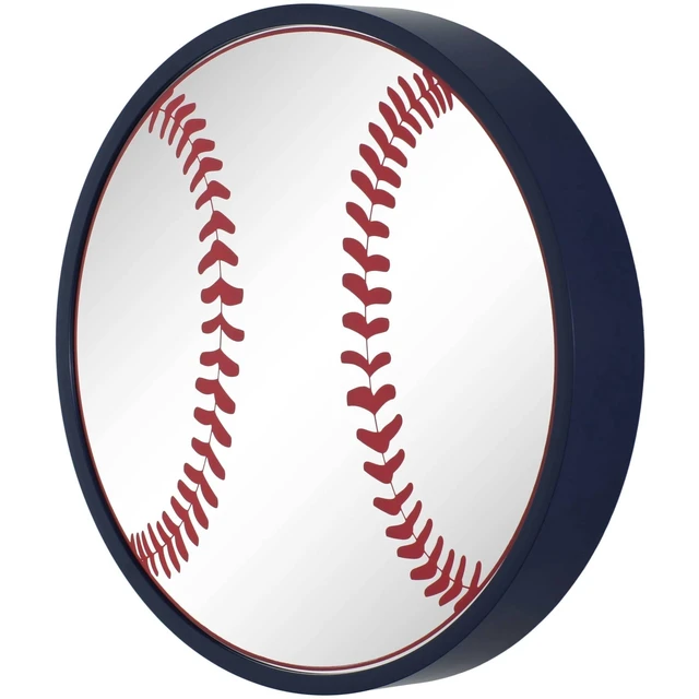 Alt view image 2 of 3 - Sterling & Noble 16" Baseball Mirror