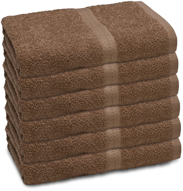 Main image of Martex Commercial Basic Khaki 6-Pack Bath Towel Set