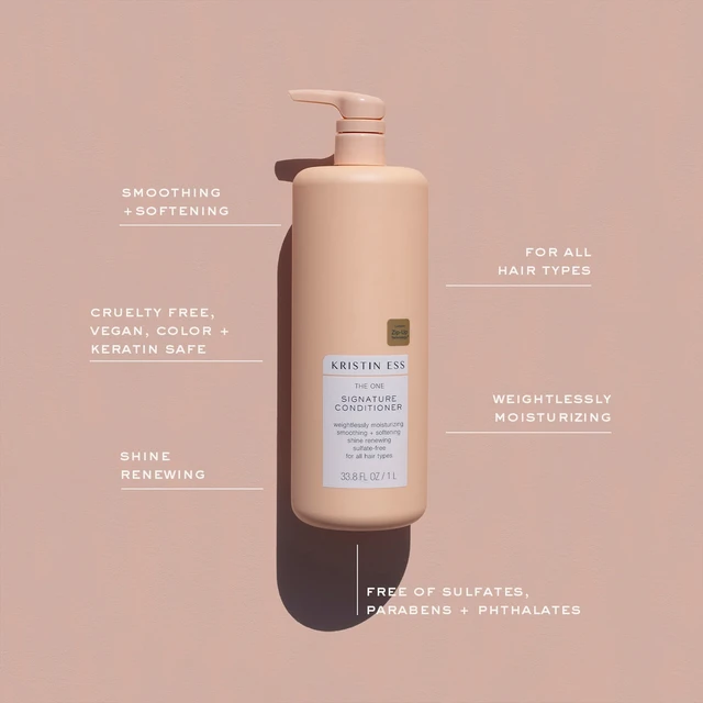 Alt view image 5 of 6 - Kristin Ess Hair The One Signature Conditioner, 1L - Moisturizes, Smooths + Softens