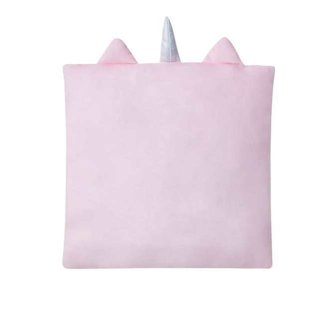 Alt view image 4 of 6 - Your Zone Snuggly Unicorn Decorative Pillow 2-Pack 18x18 Inch Multicolor