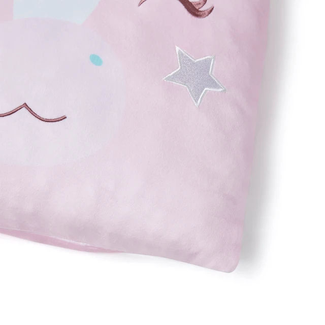 Alt view image 3 of 6 - Your Zone Snuggly Unicorn Decorative Pillow 2-Pack 18x18 Inch Multicolor