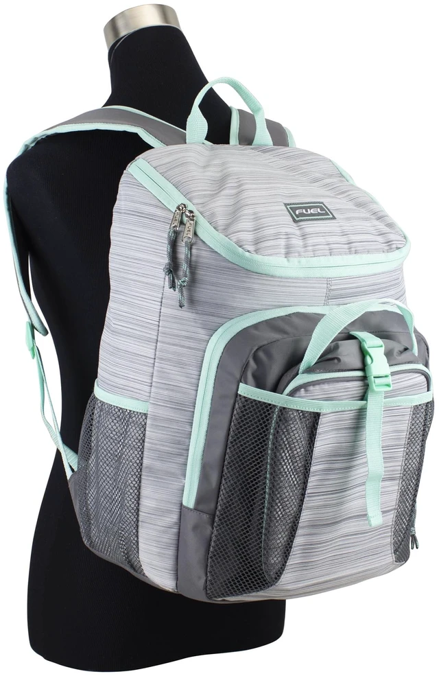 Alt view image 5 of 6 - Fuel Unisex Top Loading Backpack and Lunch Bag Set, 2-Piece, Ash Gray
