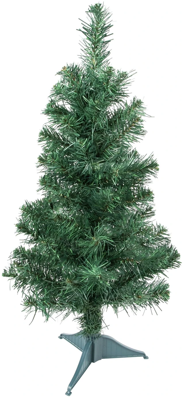 Alt view image 3 of 7 - 18" Traditional Green Pine Artificial Christmas Tree Unlit
