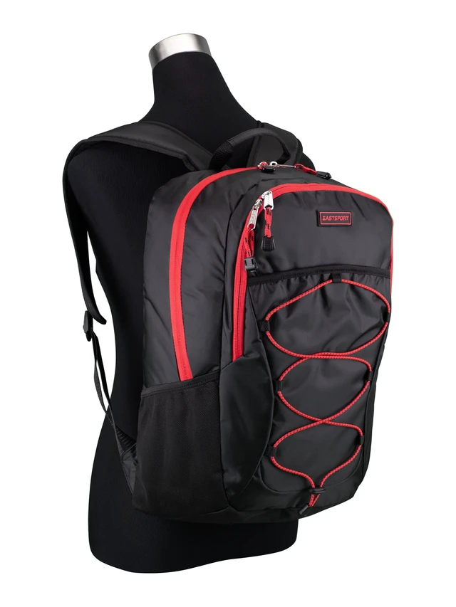 Alt view image 4 of 6 - Eastsport Trailblazer Unisex Backpack, Black/Red