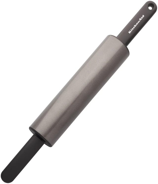 Main image of KitchenAid Nonstick Metal Classic Handled Rolling Pin Gray