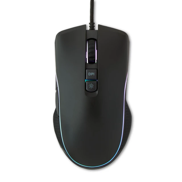 Alt view image 2 of 7 - onn Wired USB Gaming Mouse 7 Buttons Adjustable DPI Backlit Black