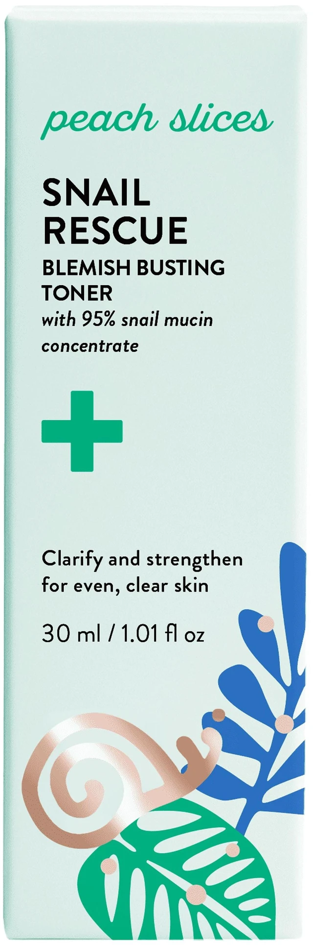 Alt view image 2 of 6 - Peach Slices Snail Rescue Blemish Busting Facial Toner, 30ml (4 Pack)