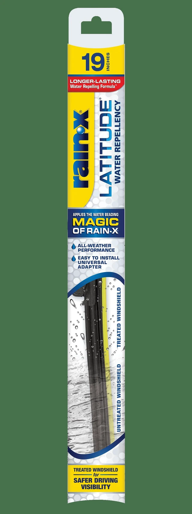 Main image of Rain-X Latitude Water Repellency 19" 2-in-1 Windshield Wiper Blade