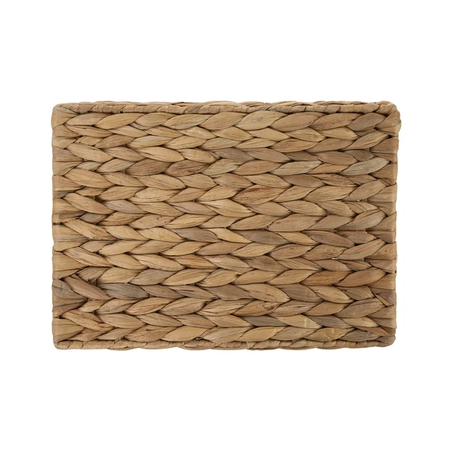 Alt view image 3 of 6 - Better Homes & Gardens Large Water Hyacinth Decorative Storage Basket with Handles, 14in x 11in x 8.5in