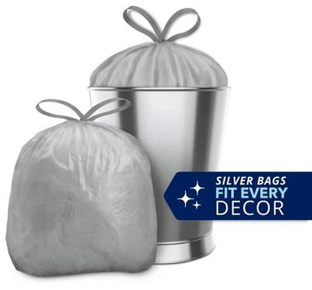 Alt view image 3 of 4 - Color Scents 4 Gallon Bathroom Trash Bags, Simply Clean Scent, Microban, Drawstring, 200 Count