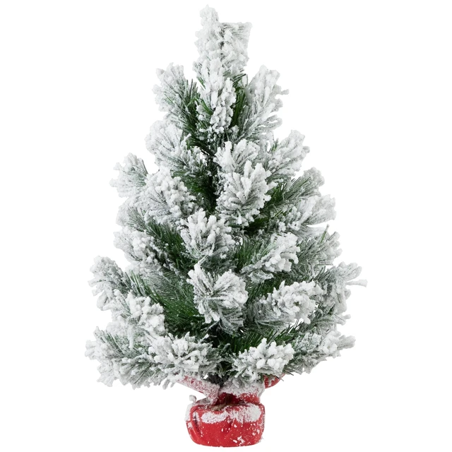 Alt view image 5 of 7 - Northlight Full Flocked Angel Pine Artificial Mini Christmas Tree, 18", Unlit