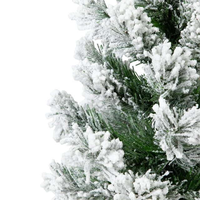 Alt view image 7 of 7 - Northlight Full Flocked Angel Pine Artificial Mini Christmas Tree, 18", Unlit