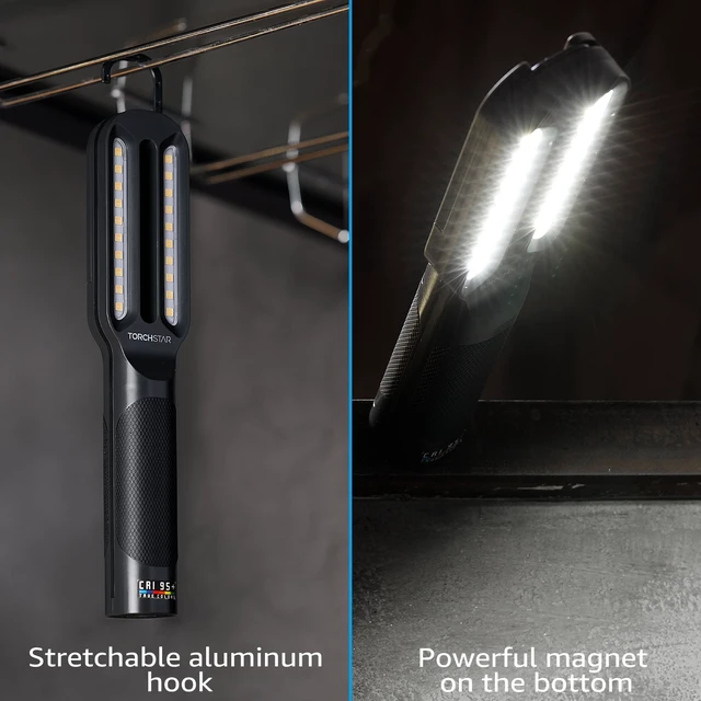 Alt view image 2 of 7 - LED Work Light CRI 95+ 4500K Cool White & 6000K Daylight White 500lm USB Powered for Paint Correction & Coating
