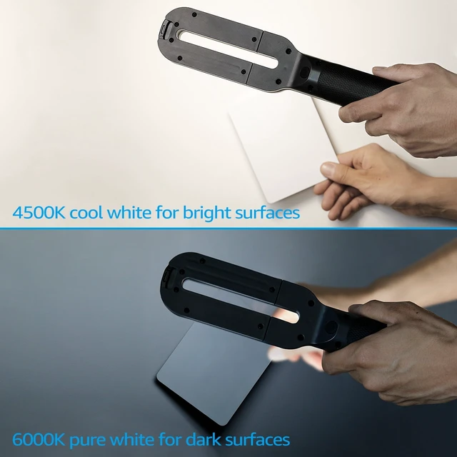 Alt view image 3 of 7 - LED Work Light CRI 95+ 4500K Cool White & 6000K Daylight White 500lm USB Powered for Paint Correction & Coating