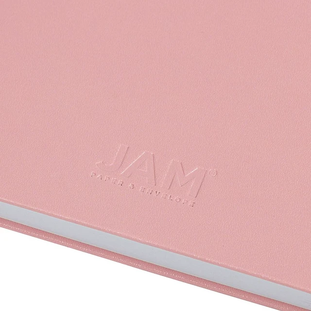Alt view image 4 of 6 - JAM Paper Hardcover Notebook with Elastic Band, Large, Baby Pink, 5 7/8 x 8 1/2 in, 1/Pack