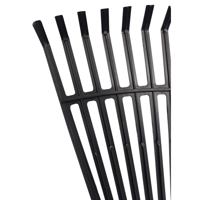 Alt view image 2 of 3 - Emsco Leaf Rake 32in Resin Head 48in Hardwood Handle with Soft Foam Grip, Black