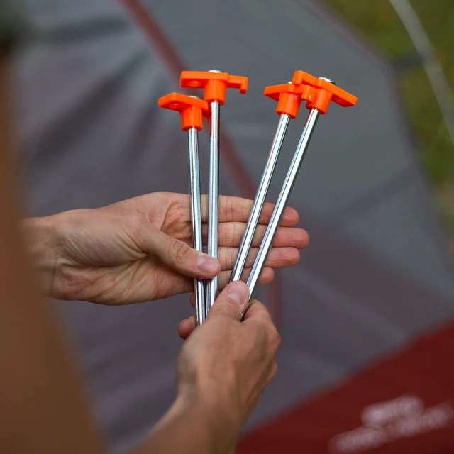 Alt view image 3 of 4 - Coghlan's 10" Steel Nail Pegs 12-Pack Tent Stakes for Hard Ground