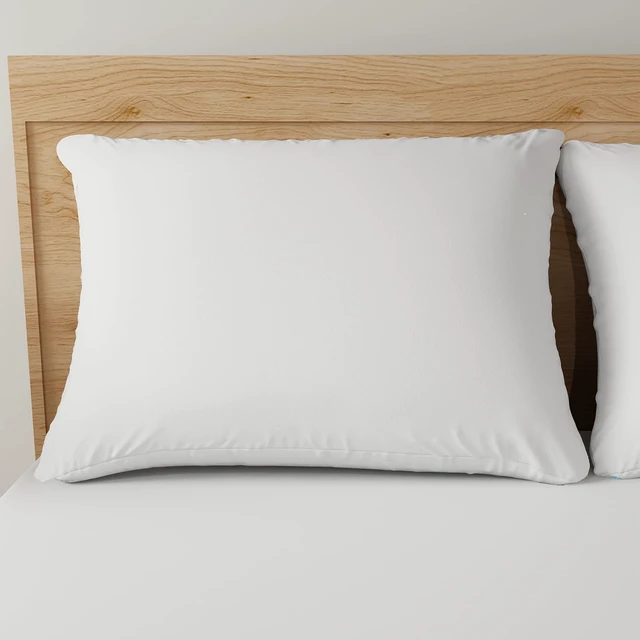Alt view image 5 of 7 - Mainstays Allergy Relief Bed Pillows, Standard/Queen, Firm Support, Back and Side Sleeper, 2 Count