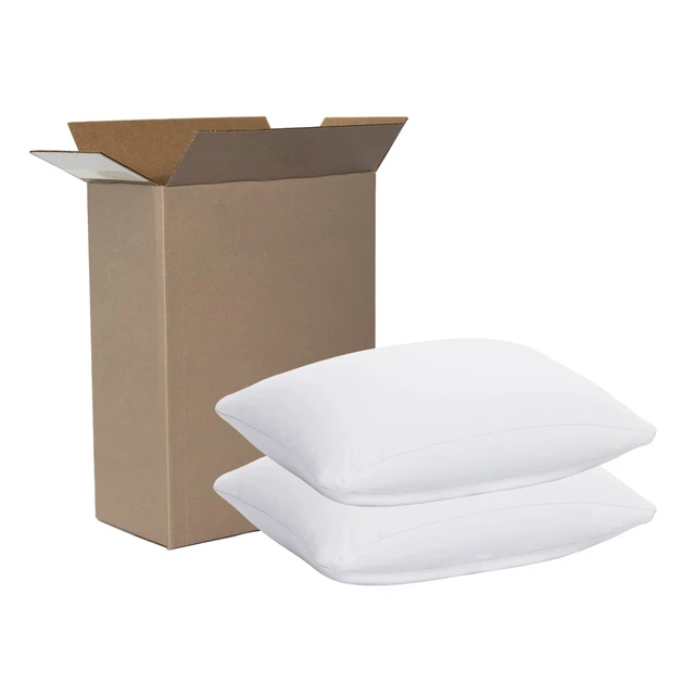 Alt view image 6 of 7 - Mainstays Allergy Relief Bed Pillows, Standard/Queen, Firm Support, Back and Side Sleeper, 2 Count