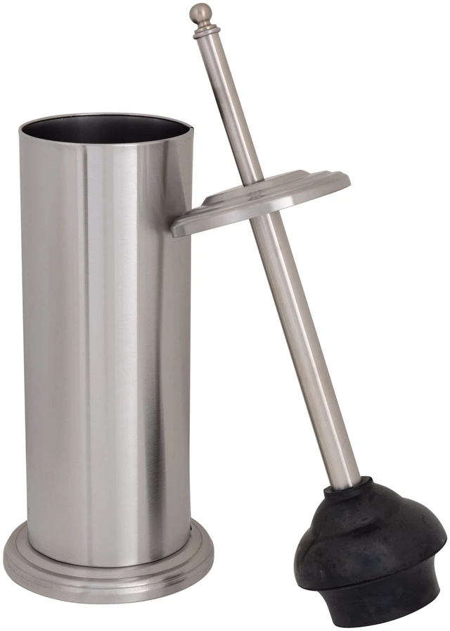 Main image of Bath Bliss Toilet Plunger 18.5"H x 4.9"L Stainless Steel