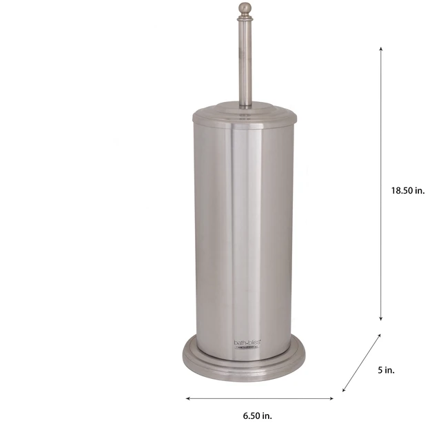 Alt view image 3 of 5 - Bath Bliss Toilet Plunger 18.5"H x 4.9"L Stainless Steel