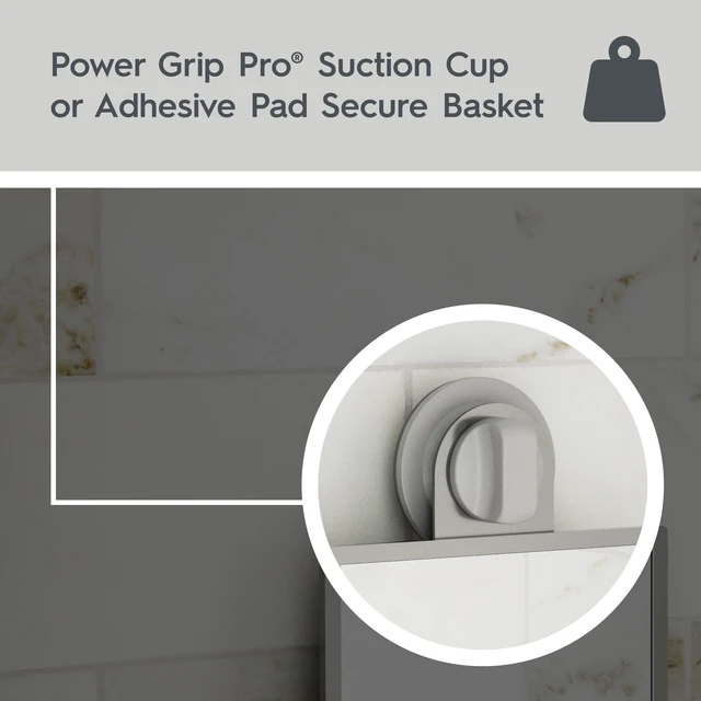 Alt view image 4 of 6 - Better Homes & Gardens Fogless Shower Mirror Adhesive or Suction Satin Nickel