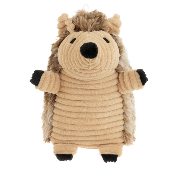 Alt view image 3 of 6 - Vibrant Life Brown Hedgehog Plush Dog Toy with Squeaker, Chew Level 2 (3 Pack)