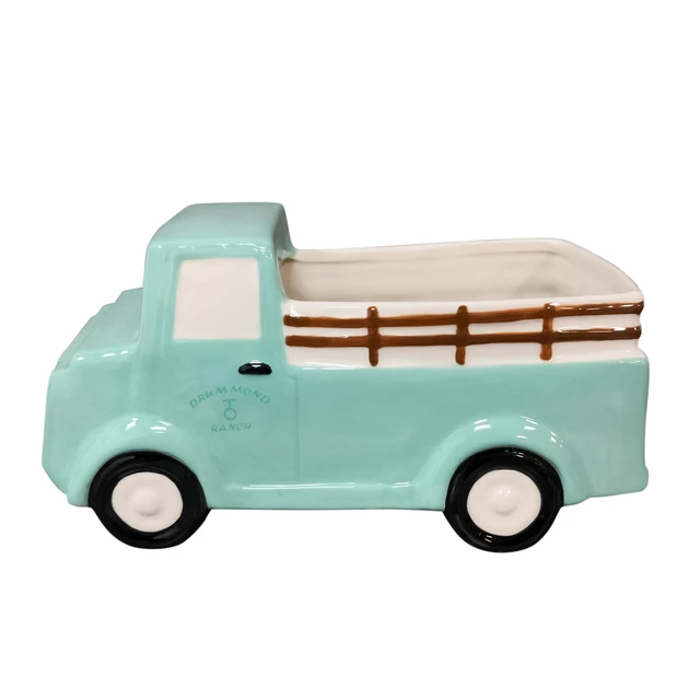 Alt view image 3 of 5 - Drummond Truck Novelty Planter 6-Inch Opening Stoneware by The Pioneer Woman