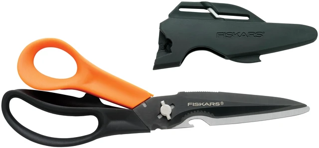 Main image of Fiskars Multipurpose Straight Blade Garden Shears, Black and Orange