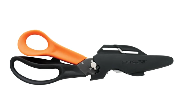 Alt view image 6 of 6 - Fiskars Multipurpose Straight Blade Garden Shears, Black and Orange