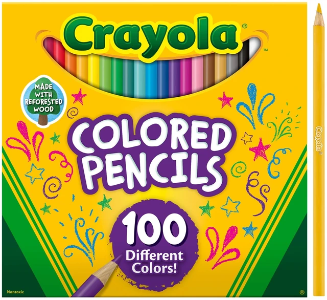Main image of Crayola Colored Pencils 100 Count, Back to School Supplies, Adult Coloring, Art Classroom Must Haves, Gift for Teachers and Kids, Ages 5+