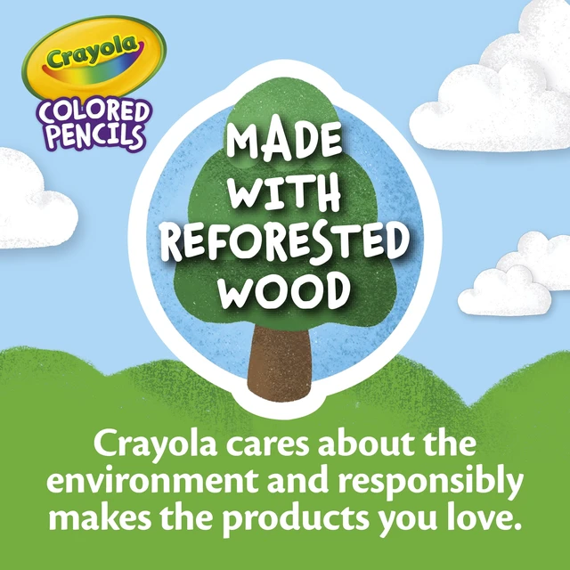 Alt view image 5 of 6 - Crayola Colored Pencils 100 Count, Back to School Supplies, Adult Coloring, Art Classroom Must Haves, Gift for Teachers and Kids, Ages 5+