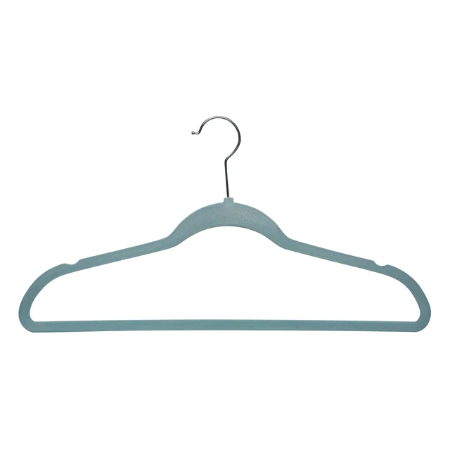 Alt view image 4 of 5 - Simplify Slim Velvet Plastic Clothes Hangers 25 Count