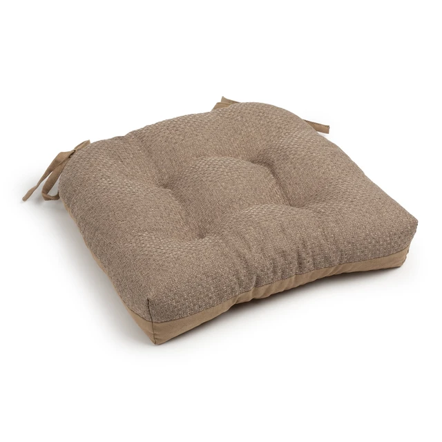 Alt view image 5 of 5 - Better Homes & Gardens Shredded Memory Foam Chair Cushion - 16" x 14.5", Tan, Single