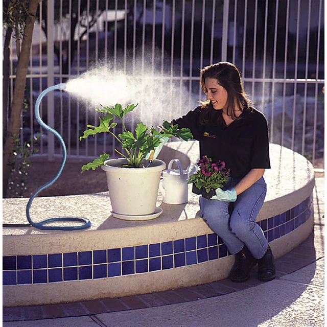 Alt view image 3 of 7 - Orbit Flex Cobra 0.25" x 13.5FT Cooling Misting System with Single Nozzle, Freestanding