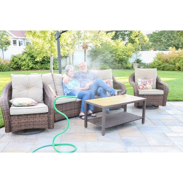 Alt view image 4 of 7 - Orbit Flex Cobra 0.25" x 13.5FT Cooling Misting System with Single Nozzle, Freestanding