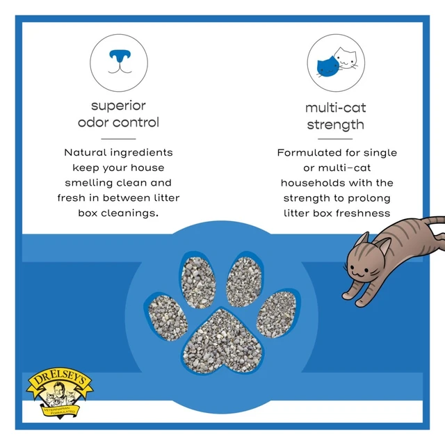Alt view image 3 of 5 - Dr. Elsey's Premium Ultra Unscented Clumping Clay Cat Litter 35lb Bag