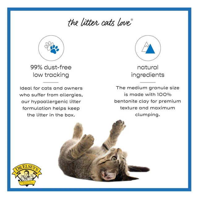 Alt view image 2 of 5 - Dr. Elsey's Premium Ultra Unscented Clumping Clay Cat Litter 35lb Bag
