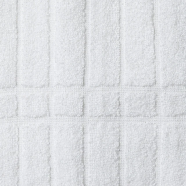 Alt view image 3 of 5 - Mainstays 6-Piece Performance Cotton Bath Towel Set, Textured White