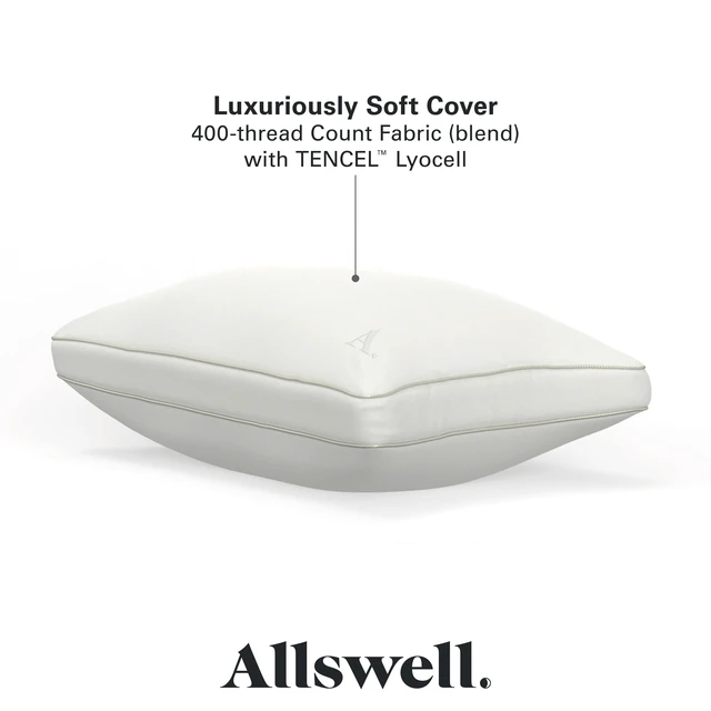 Alt view image 4 of 7 - Allswell Down Alternative Bed Pillows, Standard/Queen - Firm, All Positions
