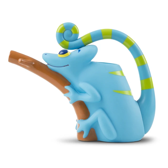 Alt view image 2 of 5 - Melissa & Doug Sunny Patch Camo Chameleon Watering Can with Tail Handle and Branch-Shaped Spout
