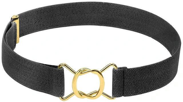 Main image of Hold'em Kids Toddler Boys Elastic Adjustable Stretch Gold Buckle Belt